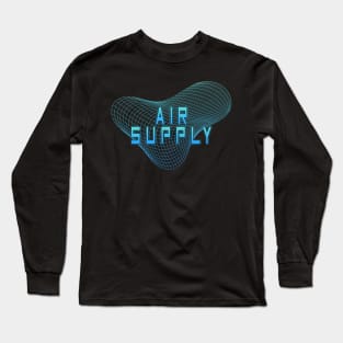 Geometric Line Air Supply Long Sleeve T-Shirt